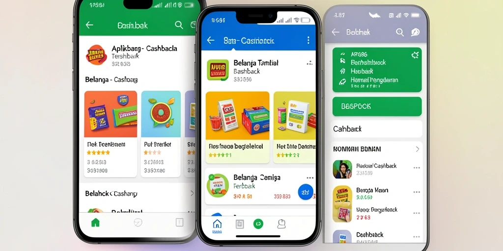 Antarmuka aplikasi AP686 menampilkan informasi cashback yang jelas dan menarik.