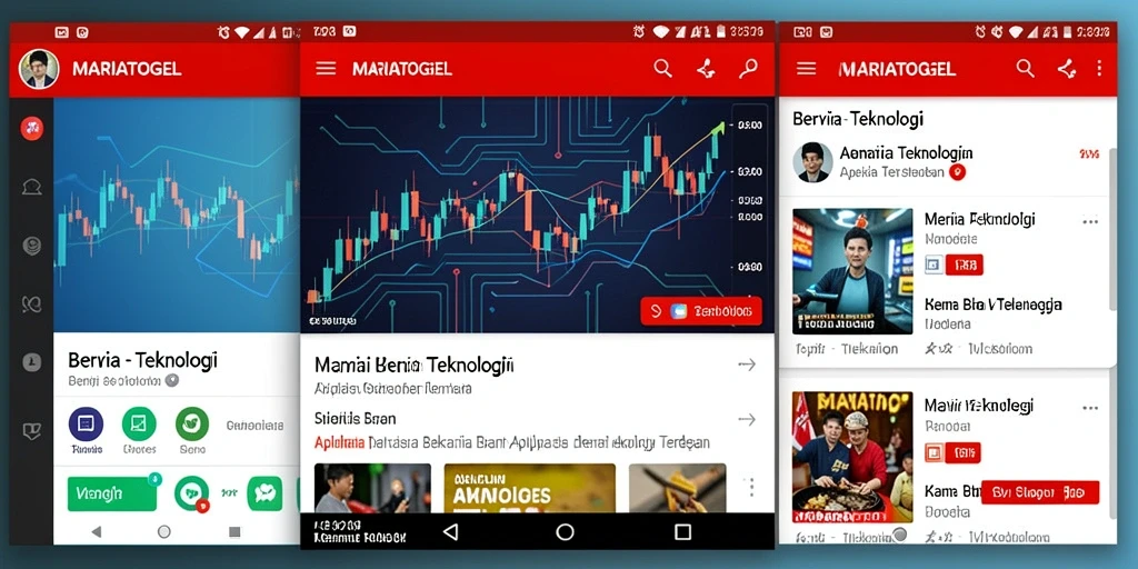 Antarmuka MARIATOGEL yang modern dan informatif.