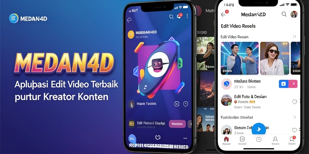 Screenshot aplikasi MEDAN4D menampilkan antarmuka pengeditan video yang user-friendly.
