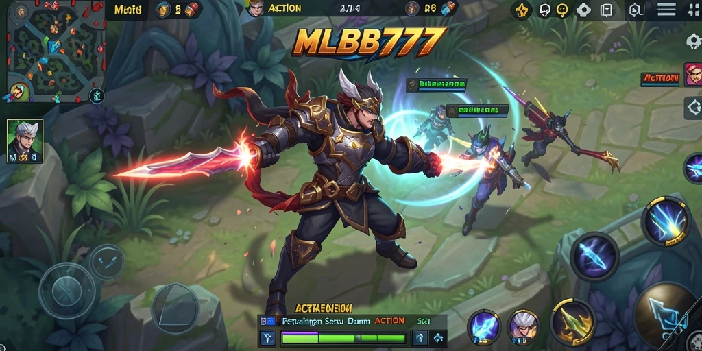Tampilan antarmuka seru dalam permainan <strong>MLBB777</strong> yang menarik.