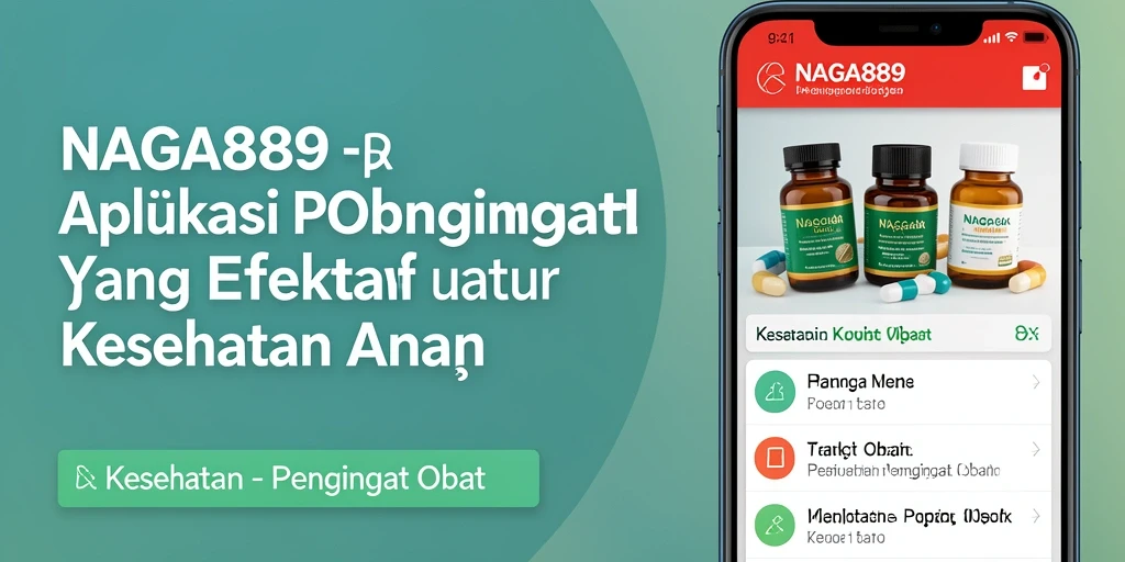 Tampilan antarmuka NAGA889 yang intuitif untuk pengingat obat.