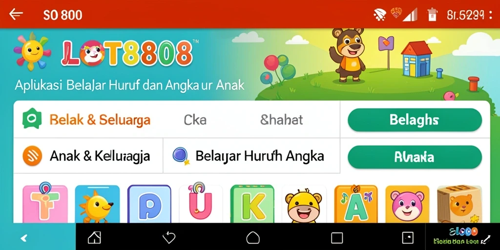 Antarmuka interaktif SLOT8808 yang mendidik dan menarik.