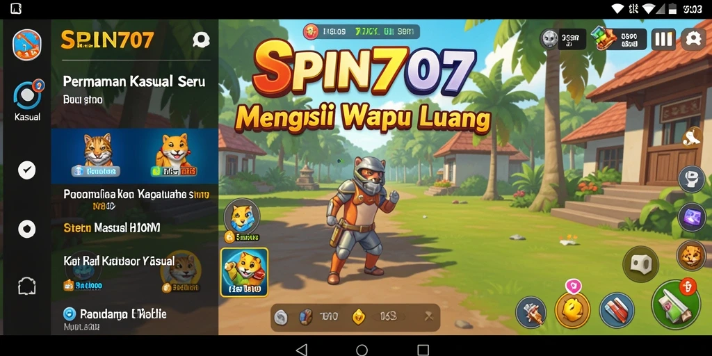 Antarmuka SPIN707 yang menarik dan mudah digunakan.