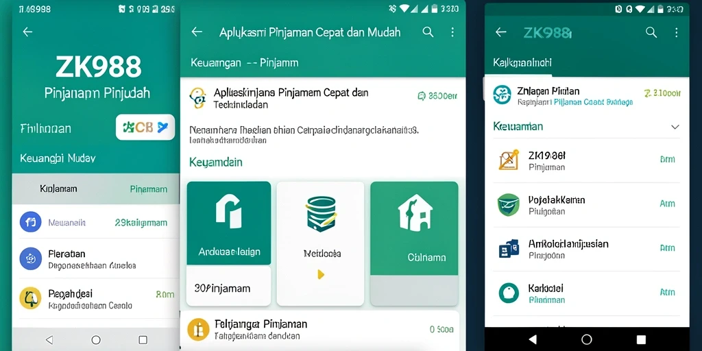 Antarmuka pengguna ZK988 yang sederhana dan fungsional.